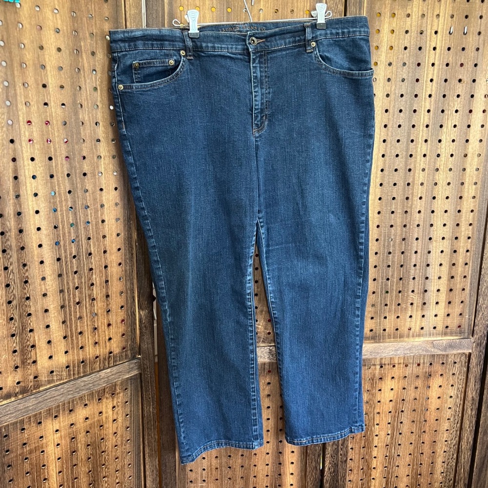Lauren Ralph Lauren Blue Jeans Size 20W 98% Cotton Curvy Plus Size